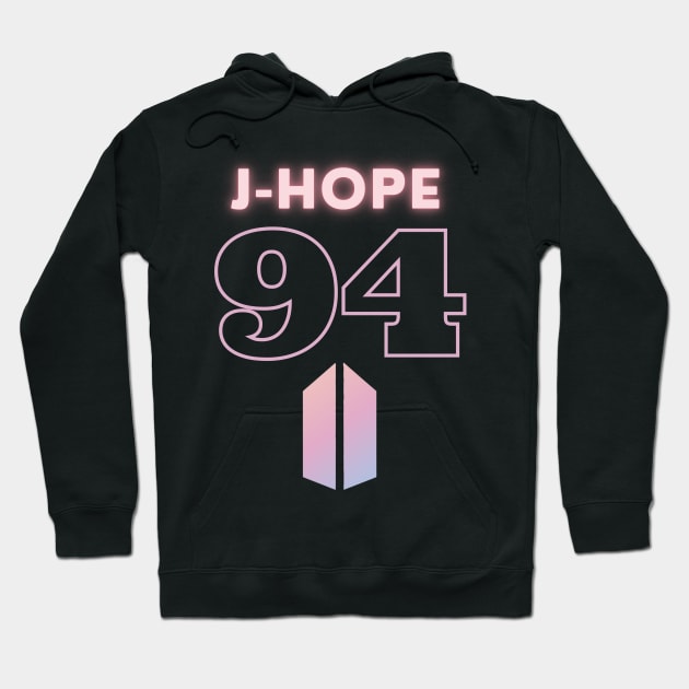 BTS J-Hope 94: Logo Hoodie by TheMochiLife